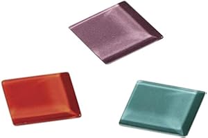 Rayher Teselas para mosaicos Soft Glas, acabado brillante, colores variados, 500 g, 2x2 cm, 14795999