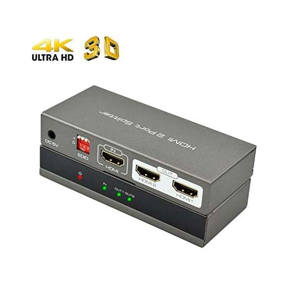AMANKA HDMI Switch HDMI Splitter 1 auf 2