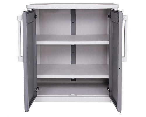 Keter Optima Outdoor Beistellschrank Mehrzweckschrank abschließbar wetterfest - 2