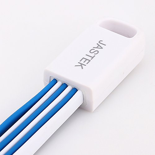 JASTEK JS015 USB-Kabel, weiß / blau, Stück: 1 - 4