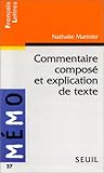 Image de Commentaire composé et explication de texte