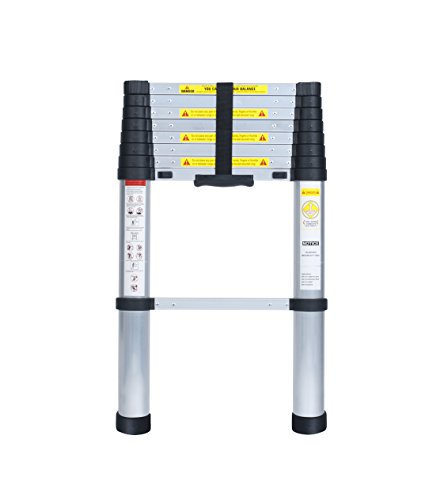 Pavo PREMIUM Teleskopleiter - 2,60 m aus Aluminium - Norm EN131 - 9 Stufen, 8032808