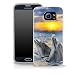 Produktbild OOH!COLOR® Design Case für SAMSUNG GALAXY S5 MINI Hülle Delphine AMA004 Silikon See Ferien Animal Tier Marine Delfin Dolphin Beach Strand Sommer Meer Grafik Tasche Schutzhülle Elastisch Cover Print stylish weiche Etui Motiv Dünn Flexibel