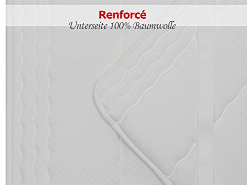 Topper von „Dormisette“ – 1B-Ware – mit kleinen Schönheitsfehlern – für eine ergonomische Schlafposition – Gesamthöhe ca. 2,5 cm – geprüft nach Öko-Tex Standard 100 – made in Germany – 2 Größen, 90 x 200 cm - 5