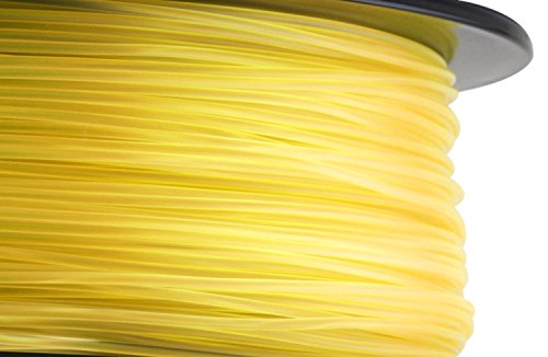 HATCHBOX 1,75 mm transparent gelbes ABS-Filament für 3D-Drucker – 1 kg-Spule – Maßgenauigkeit +/- 0,05 mm - 2