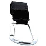 XiRRiX hochwertige Karabiner Kinderwagenhaken Stroller Hooks – Taschenhalter zum Befestigen am Kinderwagen/Buggy – 2 Stück – schwarz - 6