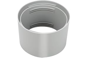 Bysameyee Tragbare Klimaanlage Schlauchverlängerung Kuppler, Universal 15cm AC A/C Abgas Entlüftung Schlauchverbinder Kupplung passt im Uhrzeigersinn und gegen den Uhrzeigersinn 150mm Gewinde Schlauch