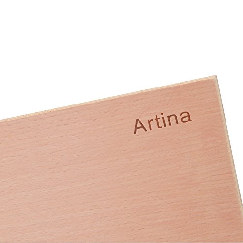 Artina® Zeichenbrett Montpellier 75cm x 46cm Staffelei als hochwertige Tischstaffelei aus Ulmen-Holz mit 90° Neigung - 2