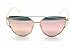 Produktbild Mode Frauen Katze Augen Sonnenbrillen Markenklassiker Designer Balken Sonnenbrille Lady Beschichtung Spiegel Flachbildschirm Doppellinsen