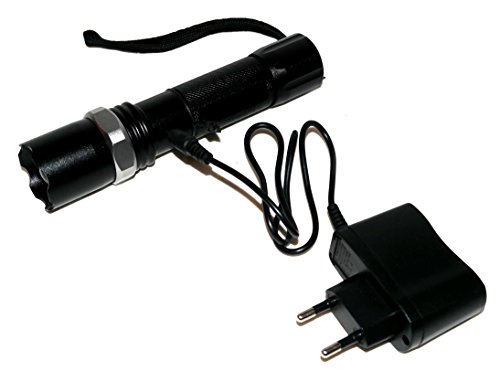 Ultra Helle SWAT Profi Cree Hi-Power LED Chip Taschenlampe mit Zoom + Zubehör: 5800mA Akku, 2 x Ladekabel, Schlaufe, Batteriefach Adapter NEU - 6