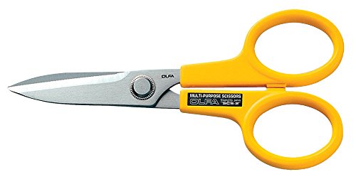 Olfa SCS-2 - Tijeras multiusos de gran precision con cuchillas dentadas
de acero inoxidable 170 mm