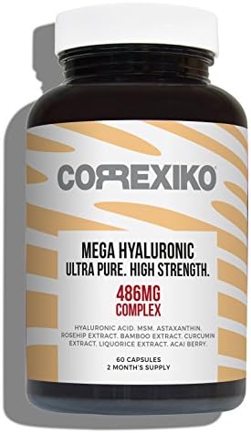 (2 months supply) - Softer Smoother Youthful Skin. Hyaluronic Acid 175mg - with MSM, Astaxanthin, Rosehip Extract, Bamboo Extract, Acai Extract &amp; high Omega 3 Linseed