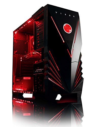 Vibox VBX-PC-1097 Sharp Shooter Paket 7 54,6 cm (21,5 Zoll) Gaming Desktop-PC (AMD Phenom Quad Core FX-4300, 16GB RAM, 1TB HDD, NVIDIA Geforce GTX 750, Win 10 Home) rot - 3
