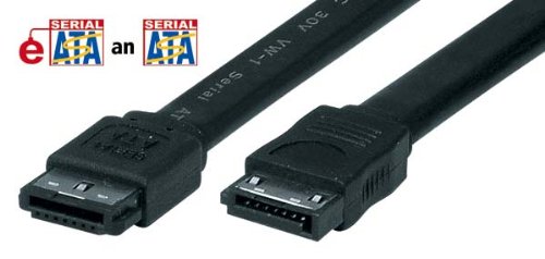 InLine eSATA auf SATA externes Anschlusskabel - geschirmt - schwarz - 1,5m, 27515