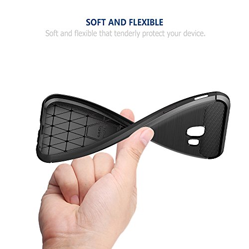 Simpeak Samsung Galaxy A5 2017 5 2   Funda  Negro TPU Samsung Galaxy A5 Carcasa Funda Suave Flexible Piel Resistente a los Ara  azos Silicona Protectora para Samsung A5 2017