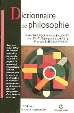 couverture de : Dictionnaire de philosophie