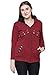 Matelco Woollen Zipper Cardigan With Velvet Collars For Women RS.699.00