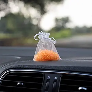 MOTOZOOP Air Freshener refills Solar Perfume refills Car Fragrance Aroma car perfumes and fresheners refill for Fan Spring Mini Metal (Orange)