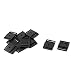 Produktbild sourcingmap 10 Stk Kunststoff Rucksack Gurtband flache Seite Freisetzung Schnalle Schwarz 2 cm Breite anpassen DE de