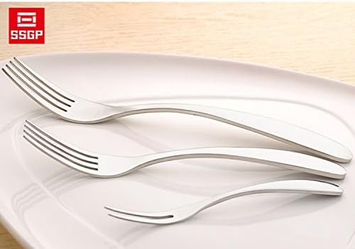 SSGP 3-Piece Tableware Dinnerware Fork Set, Food Grade Stainless Steel Dinner Fork, Kids Fork, Fruit Fork,Cake Fork,Cocktail Fork
