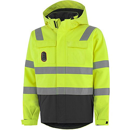 Helly Hansen Workwear Multinorm Warnschutzjacke Aberdeen Isulated, Allround Arbeitsjacke, Größe 3XL, gelb, 71385