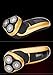 Denshine Rotary Mens 3D Rechargeable Washable Cordless Electric Shaver Razor Deluxe