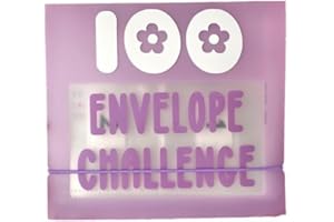 LUXTE 100 Envelopes Money Saving Challenge, Money Saving Wallet, Savings Challenges Book with Envelopes, Budget Binder, Budget Planner Book for Budgeting and Saving Money (Purple）, 7.9''x7.9''