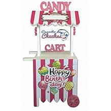 CANDY CART HAPPY BIRTHDAY ROSA. Para decorar.Reutilizable, Medidas 132cms(alto)