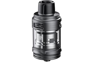 TVDC Uforce-L Tank for Voopoo Kits, Screw Cap Top Fill System, Stainless Steel and Pyrex Glass Construction, Works with The VooPoo Drag 4 Mod Kit, 2ml Cartridge No Nicotine (Gunmetal)