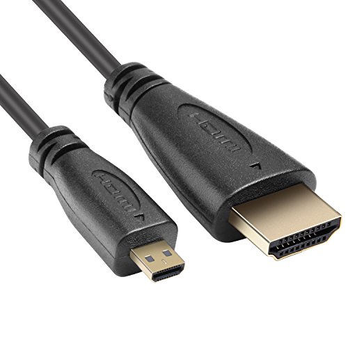 AMANKA Hochgeschwindigkeits-HDMI-Kabel, Typ Micro-HDMI auf Männlich HDMI, HDMI-Standard 1.4v, Vergoldet Port - 1,0 meter