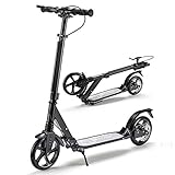 ★ FÁCIL DE PLEGAR: el nuevo diseño plegable, solo un paso, puede plegar fácilmente el scooter; y muévalo a cualquier lugar, como en sus autos, debajo de su escritorio de trabajo o en los casilleros, o llévelo al metro y al autobús.