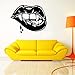 Produktbild limicry Teufel Lippen Kreative Muster Wandaufkleber für Schönheitssalon Persönlichkeit Hintergrundbild Aufkleber Vinyl   Wandtattoos 75X57 cm