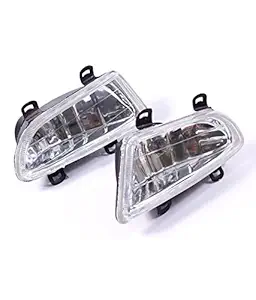 AutoFurnish Fog Light Lamp with Wiring Compatible with Hyundai Accent , Black (Set of 2).