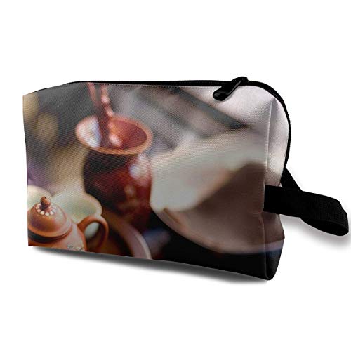Tea Set Receive Bag Capacity Bags Cosmetic Bag