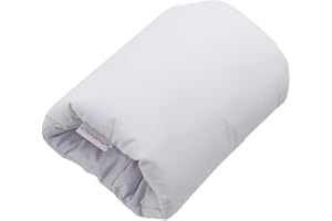 HOBEA-Germany Ministillkissen Arm-Stillkissen kleines Stillkissen für unterwegs Stillmuff Reisestillkissen in verschiedenen Designs (Uni grau)