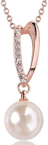 TPHui Women's Jewerly Rose Gold Necklace 18K Gold Plated Vintage Ladies Fashion for Women