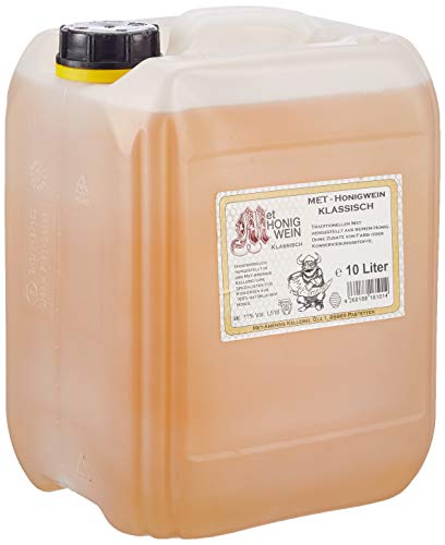 MET Amensis Original MET Honigwein klassisch lieblich traditionell, 10 Liter Kanister (1 x 10 l)