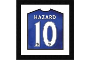 Kwik Picture Framing Ltd Football shirt display frame design with top layer mount in White colour Football Shirt DIY Frame | Black Frame |Standard frame size: 23" x 26"