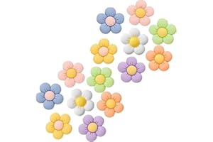 HCYANGZHANG 14 Stück Jibbitz, Flower Shoe Charms, Schuhanstecker, Schuh-anhänger-zubehör, Krokodil AnhäNger für Kinder, Blumen Krokodil AnhäNger, Cute Shoes Decoration for Girls, Boys and Adults