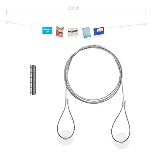 Lumaland Fotoseil Magnetseil inklusive superstarker Magnete verschiedene Längen 2m Horizontal - 2