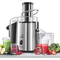 ⭐Centrifugeuse Extracteur de Jus de Fruits et Légumes - Grande Puissance (850 W) et 2 Vitesses - Large Bouche (75 mm), Pieds Anti-Dérapants