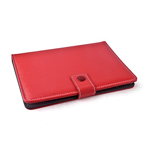 Tolino Tab 8.9 Tablet Schutzhülle mit Standfunktion & edlem Designeraufdruck. Modernes Schnellspanner System somit perfekt geeignet für alle +TOUCHSTIFT Rot - 3