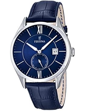 Festina Herren-Armbanduhr Analog Quarz Leder F16872/3