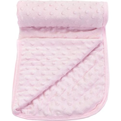 Pink Baby Bedding Fleece Bubble Popcorn Blanket 100% Cotton Soft Touch