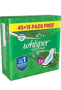 Whisper ultra clean sanitary pad 60