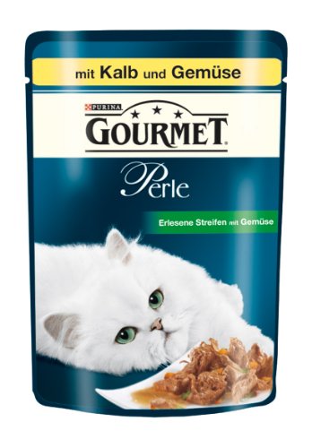 Preisvergleich Produktbild Gourmet Perle Katzenfutter mit Kalb und Gemüse, 85 g