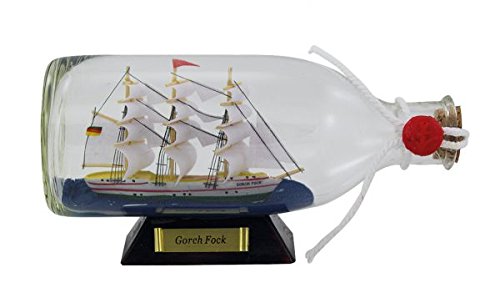 Flaschenschiff- Buddelschiff- Schiff in Flasche- Gorch Fock -L 16 cm