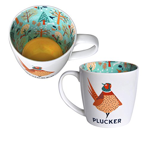 Mug ~ Ceramic Tea/Coffee ~ Inside Out Mug - (Pheasant) PLUCKER.