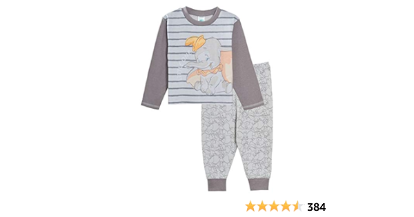 Disney Dumbo Ensemble De Pyjama Pour Bebe Garcon Fille Unisexe Pyjama Pour Tout Petit Avec Motif Personnage Ensemble De Nuit 2 Pieces Sans Chaussons 18 24 Mois Amazon Fr Vetements Et Accessoires