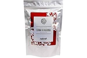NUKRAFT Organic Raw Guarana Powder by NutriCraft: 500g (Also Available in 250g and 1kg)